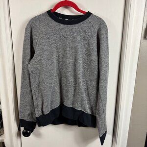 Nike SB skateboarding knit pullover long sleeve.  Black and gray.